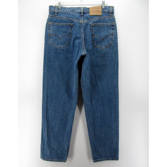 VINTAGE Levis 550 Jeans 36X31 Relaxed Fit 90s Red Tab Denim Pants USA - Picture 6 of 11
